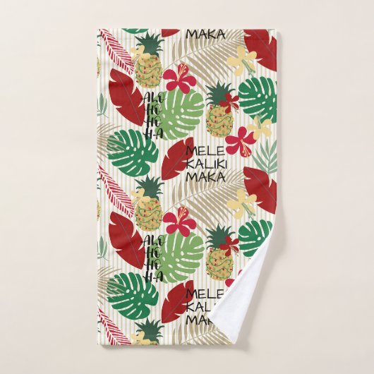 ALO-HO-HO-HA Tropische Holiday  Handdoek (Handdoek)