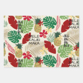 ALO-HO-HO-HA Tropische Holiday  Inpakpapier Vel (Voorkant)