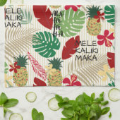 ALO-HO-HO-HA Tropische Holiday Theedoek (Gevouwen)