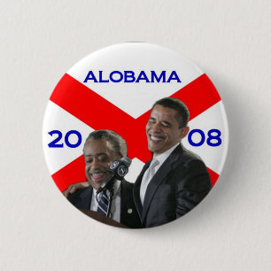 ALOBAMA 2008 RONDE BUTTON 5,7 CM