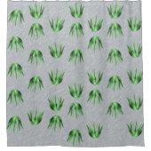 Aloe, Aloe-patroon, succulent patroon, cactus Douchegordijn (Voorkant)