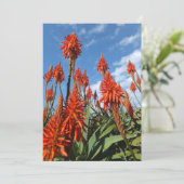 Aloe Arborescens-uitnodiging, pas aan Kaart (Staand voorkant)