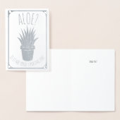 Aloe Ben ik degene die je zoekt? | Grappige romant Folie Kaarten (Display)