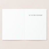 Aloë Ben ik het die je zoekt? Verlate verjaardag Folie Kaarten (Binnen)