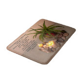 Aloe Candles and River Rocks Happiness Quote Badmat (Gekanteld)