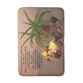 Aloe Candles and River Rocks Happiness Quote Badmat (Voorkant Verticaal)