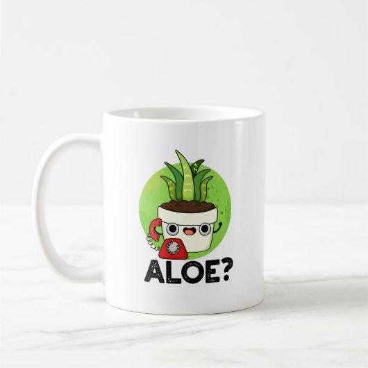 Aloe Cute Aloe Vera Plant PUn Koffiemok (Links)
