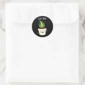 Aloe Daar Funny Aloe Vera Pun Ronde Sticker (Tas)