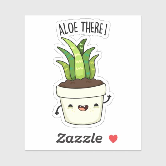 Aloe Daar Funny Aloe Vera Pun Sticker (Vel)
