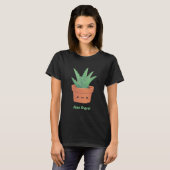 Aloe daar, Funny Hallo Greeting T-shirt (Voorkant volledig)