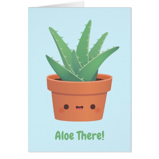Aloe Daar, Hallo Daar Grappige Woordgrap Groet (Voorkant)