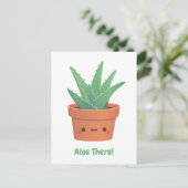 Aloe daar, Plant-groet Aloe Vera Briefkaart (Staand voorkant)