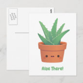 Aloe daar, Plant-groet Aloe Vera Briefkaart (Voorkant / Achterkant)