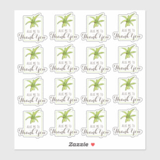 Aloe dank je woordspeling sticker