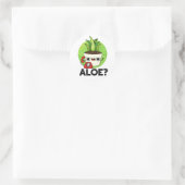 Aloe Funny Plant Hallo Ronde Sticker (Tas)