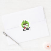 Aloe Funny Plant Hallo Ronde Sticker (Envelop)