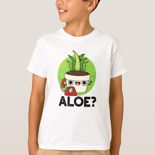 Aloe Funny Plant Hallo T-shirt (Voorkant)