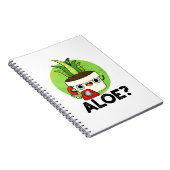 Aloe Grappige Plant Hallo Woordgrap Notitieboek (Rechterzijde)