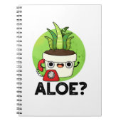 Aloe Grappige Plant Hallo Woordspeling  Notitieboek (Voorkant)