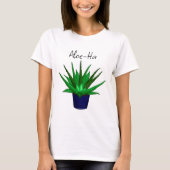 Aloe-Ha Plant Pun T-shirt (Voorkant)