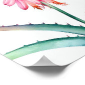 Aloe in bloei poster (Hoek)