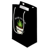 Aloe-llujah Funny Aloe Vera Pun Dark BG Klein Cadeauzakje (Voorkant Gekanteld)