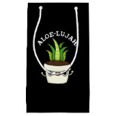 Aloe-llujah Funny Aloe Vera Pun Dark BG Klein Cadeauzakje (Voorkant)