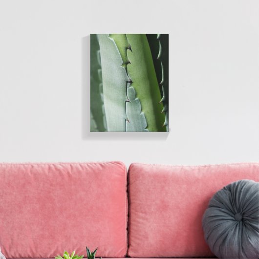 Aloe - Macro Fine Art-foto Canvas Afdruk (Insitu (Woonkamer))