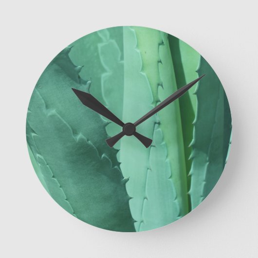 Aloe - Macro Fine Art-foto Ronde Klok (Voorkant)