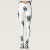 Aloë Minimal Pattern laat Leggings (Voorkant)