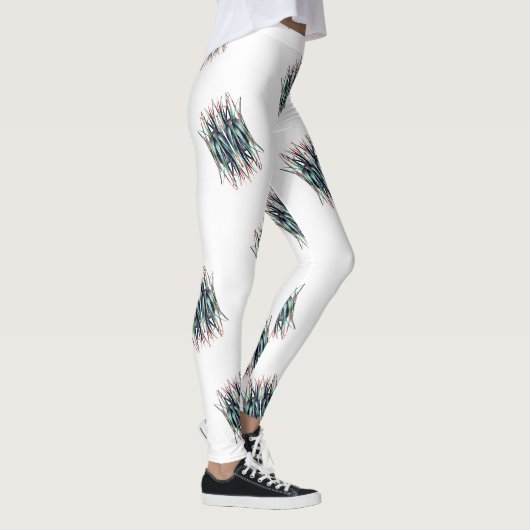 Aloë Minimal Pattern laat Leggings (Rechts)