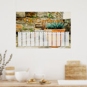 Aloë Plant Aangepaste speciale dagen kalender Poster (Keuken)