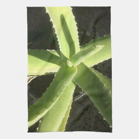 Aloe Plant Theedoek (Verticaal)