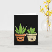 Aloe There Funny Succulent Plant Lover  Kaart (Gele Bloem)