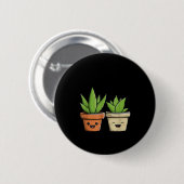Aloe There Funny Succulent Plant Lover  Ronde Button 5,7 Cm (Voorkant /achterkant)