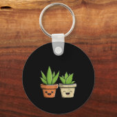 Aloe There Funny Succulent Plant Lover  Sleutelhanger (Voorkant)