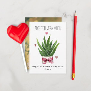 Aloe u Vera veel foto klaslokaal Valentijn Kaart