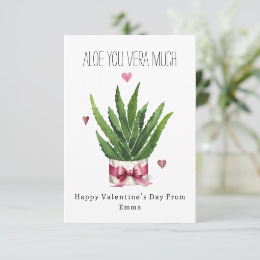Aloe u Vera veel Pun Classroom Valentijn (Staand voorkant)