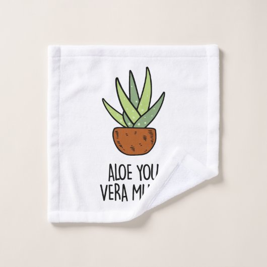 Aloe Vera Bad Handdoek (Wasdoekje)