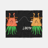 Aloe Vera Barber Fleece Deken (Voorkant (Horizontaal))