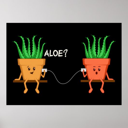 Aloe Vera Barber Poster (Voorkant)