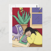 Aloe Vera Briefkaart (Voorkant / Achterkant)