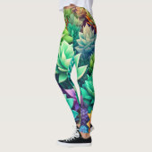 Aloë Vera en Succulenten Collage Leggings (Links)