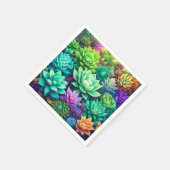 Aloë Vera en Succulenten Collage Servet (Hoek)