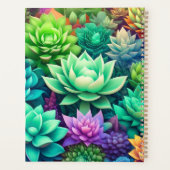 Aloë Vera en vetplanten Collage gepersonaliseerd Planner (Achterkant)