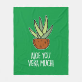 Aloe Vera Fleece Deken (Voorkant)