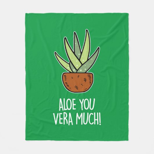 Aloe Vera Fleece Deken (Voorkant)