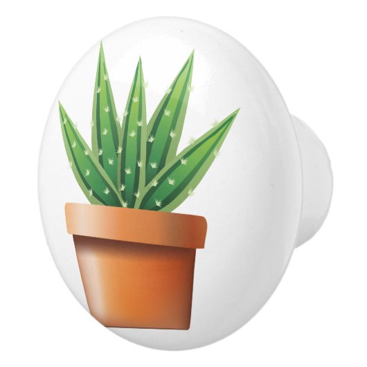 Aloë Vera Keramische Knop (Rechts)