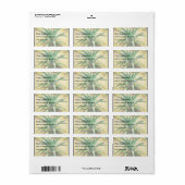 Aloe Vera Plant Etiket (Full Sheet)