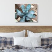 Aloë Vera Plant foto verpakt canvas print (Insitu (Slaapkamer))